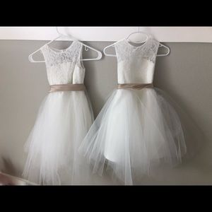 Two flower girl dresses BRAND NEW Condition!